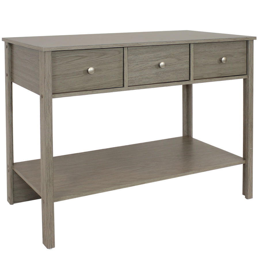 Sunnydaze Classic Entryway Table with Drawers - Thunder Gray - 30 in Image 1