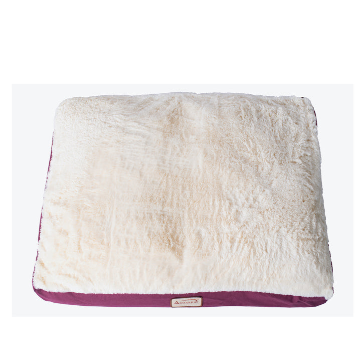 Armarkat Medium Pet Bed Mat Burgundy Ivory 28x22 Waterproof Anti-Skid Image 4