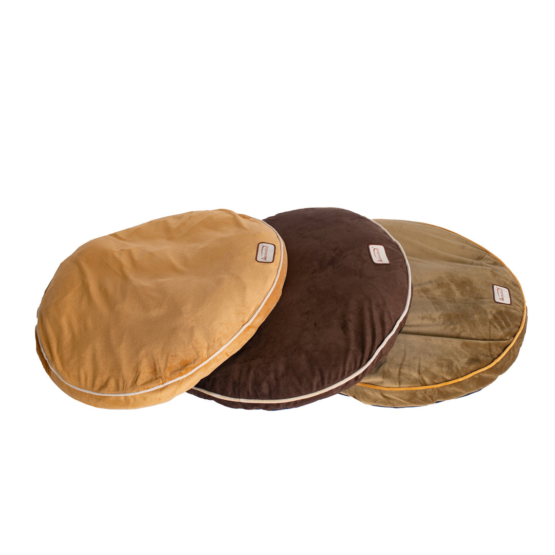 Armarkat M04JKF Pet Bed Pad Mocha 26x25 Waterproof Zip Cover Plush Cushion Image 1