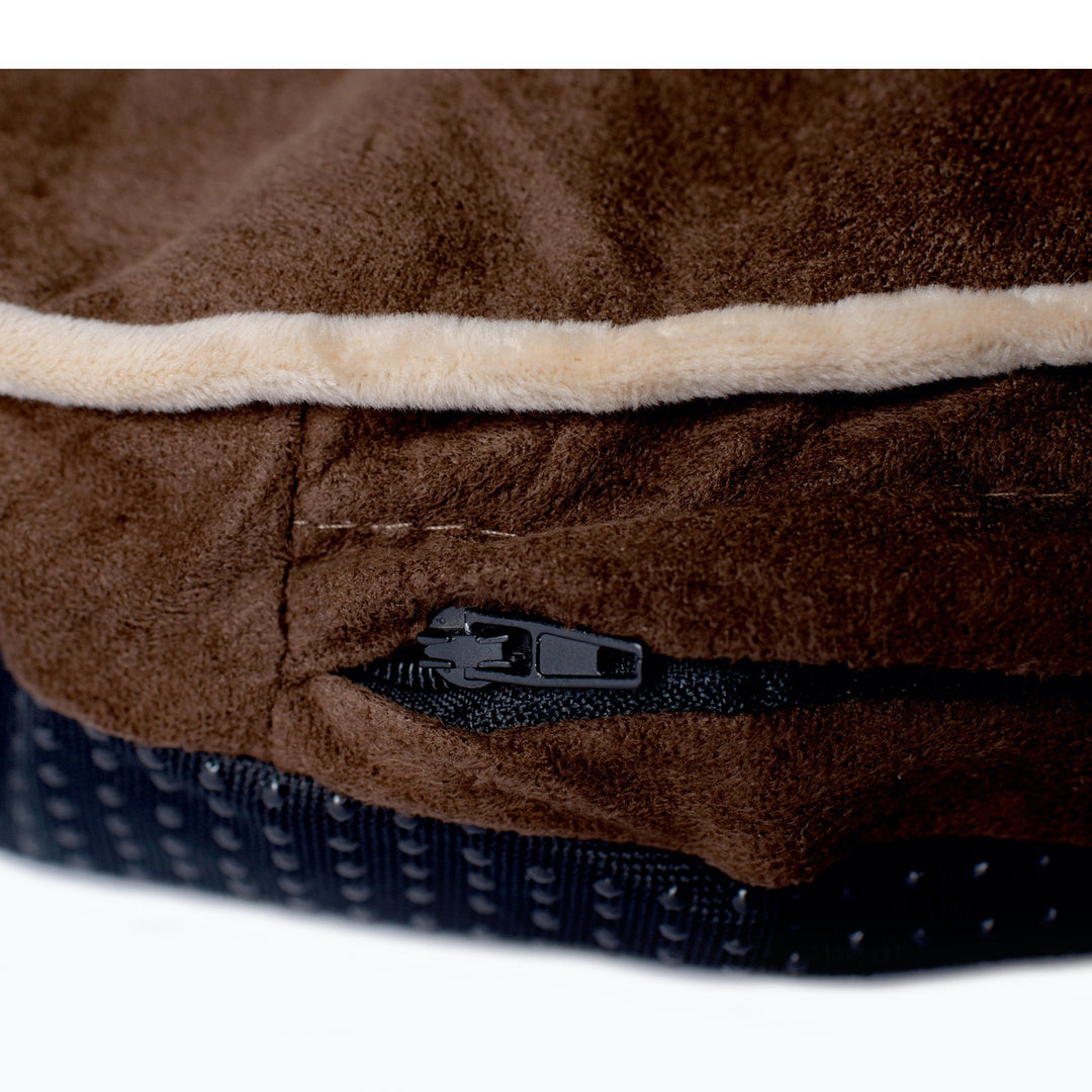 Armarkat M04JKF Pet Bed Pad Mocha 26x25 Waterproof Zip Cover Plush Cushion Image 5