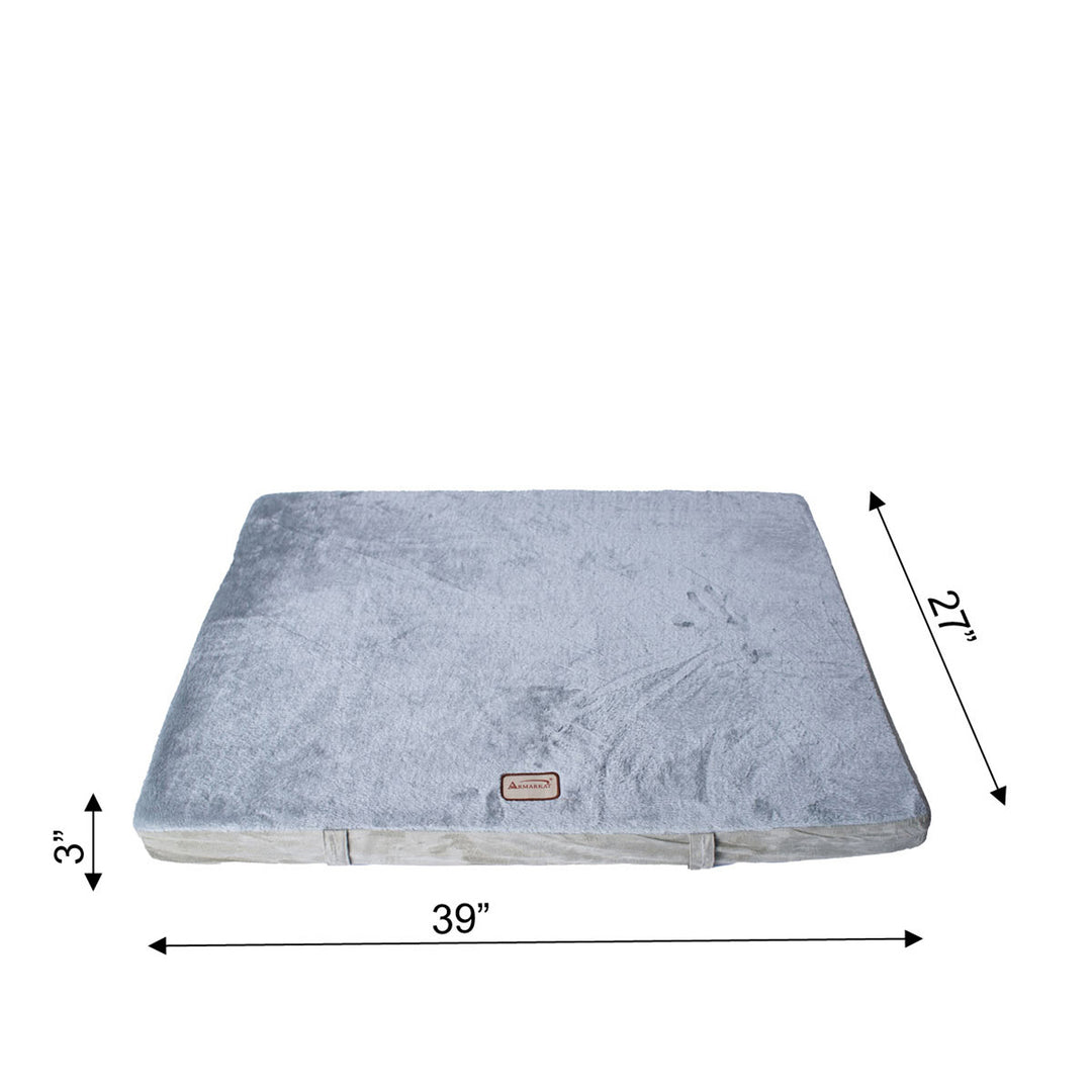 Armarkat M06 Large Memory Foam Orthopedic Pet Bed Gray Sage Green Waterproof Image 3