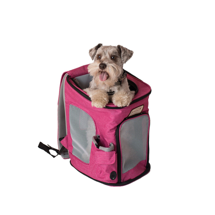 Armarkat PC301P Pet Carrier Backpack Pink Gray Soft-Sided 17x11x11 inches Image 6