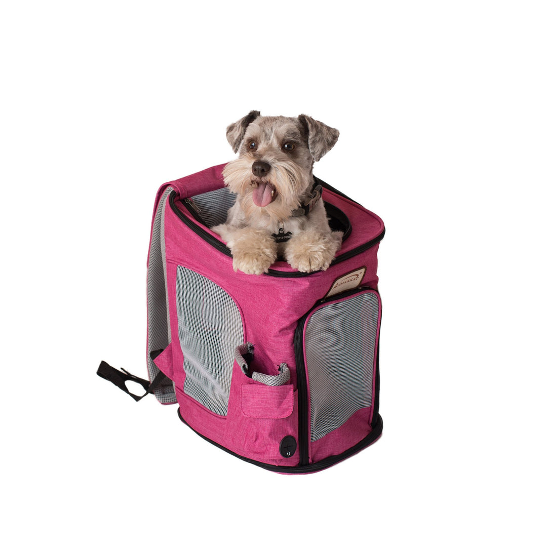 Armarkat PC301P Pet Carrier Backpack Pink Gray Soft-Sided 17x11x11 inches Image 9