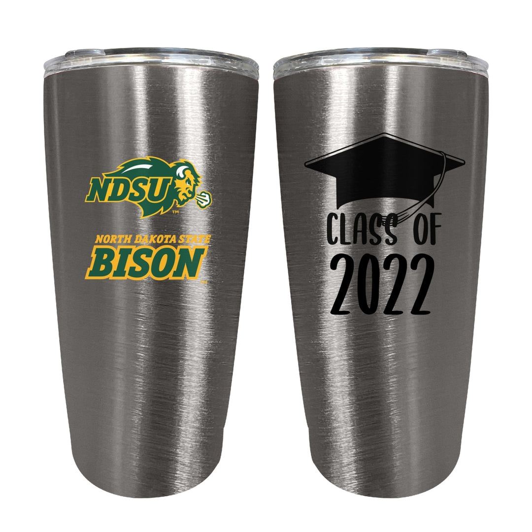 North Dakota State Bison 16 OZ Insulated Stainless Steel Grad Tumbler Image 1