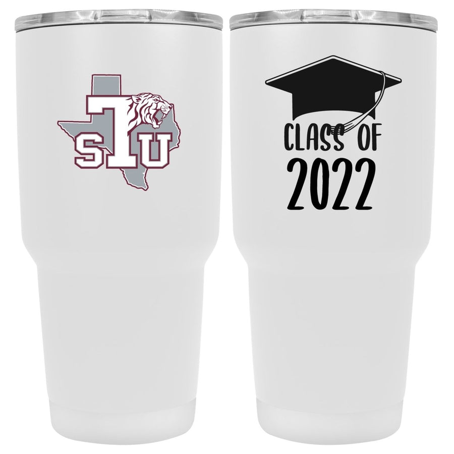 Texas Southernn Univerisity 24 OZ Insulated Stainless Steel Tumbler White Image 1