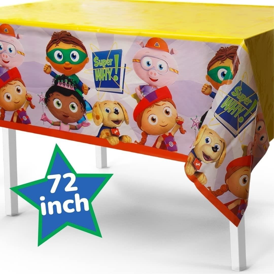 Super Why Kids Themed Party In A Box Complete Kit for 8 Favor Boxes Banner Mighty Mojo Image 6