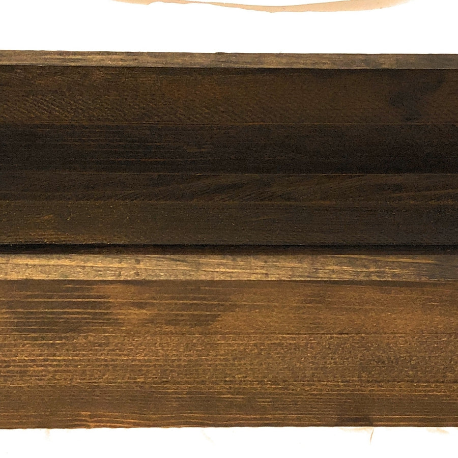 Decorative Wood Planter crate with the rustic vintage look Made in USA by Mowoodwork Image 1