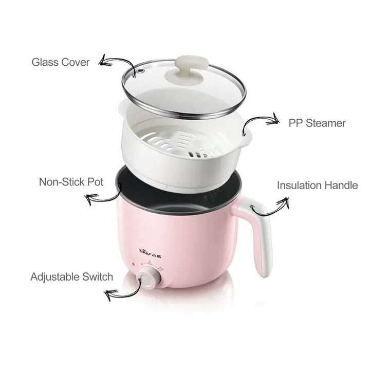 2.2L Electric Hot Pot Kitchen Steamer 220V Image 3