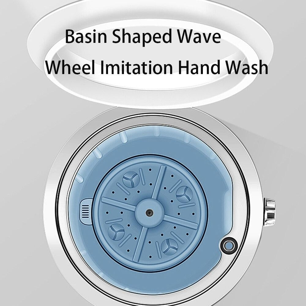 260W Portable Semi-Automatic Washing Machine Knob Control 740rpm Washer Dryer for Baby Clothes 220V Image 6