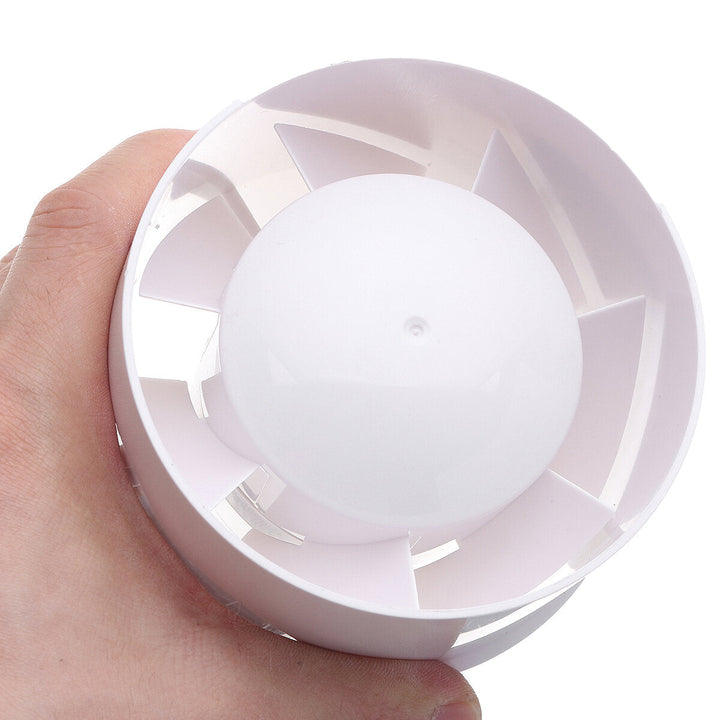 4 Inch Circular Duct Fan Exhaust Fan Flow Booster Fan Bathroom Kitchen Oil Fume 220V Image 3