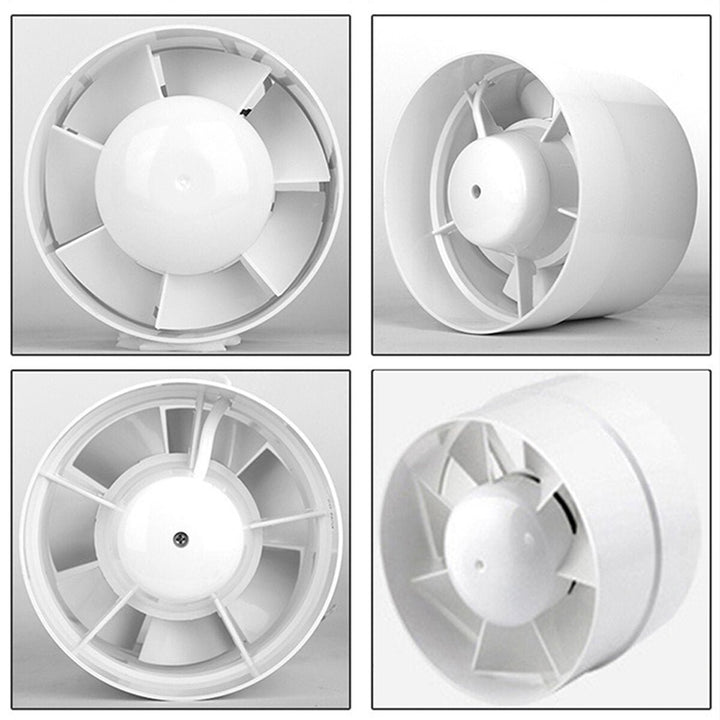 4 Inch Circular Duct Fan Exhaust Fan Flow Booster Fan Bathroom Kitchen Oil Fume 220V Image 7