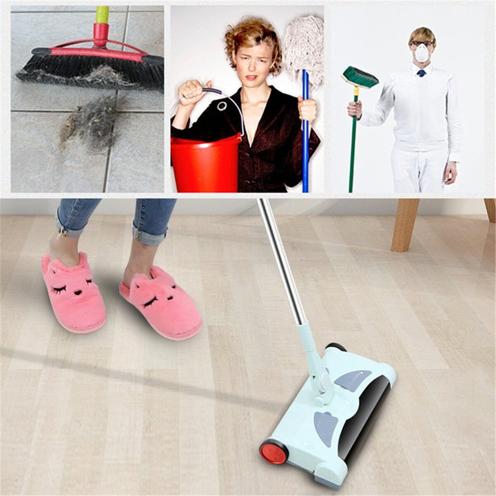 Adjustable Sweeping Mopping Sweeper Strong Suction Spin Broom 2500mAh Battery Life 110-220V Plug Image 7