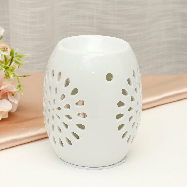 Ceramic Oil Burner Melt Wax Warmer Aroma Diffuser Tealight Scented Candle Holder Hollow Owl 220V-240V Image 2