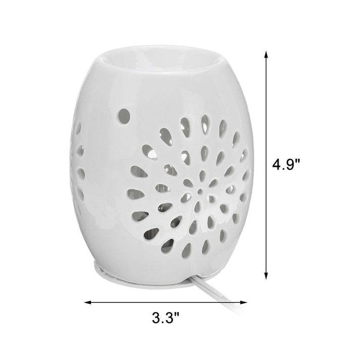 Ceramic Oil Burner Melt Wax Warmer Aroma Diffuser Tealight Scented Candle Holder Hollow Owl 220V-240V Image 7