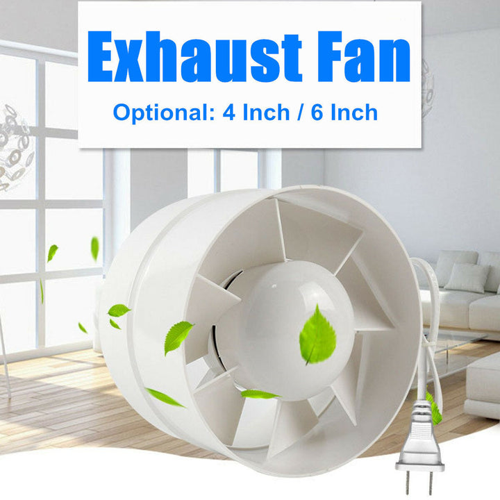 Exhaust Fan Wall Window Kitchen Toilet Bathroom Pipe Duct 220V Image 3