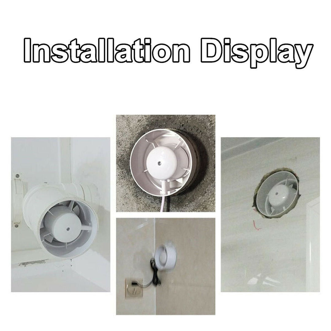 Exhaust Fan Wall Window Kitchen Toilet Bathroom Pipe Duct 220V Image 9