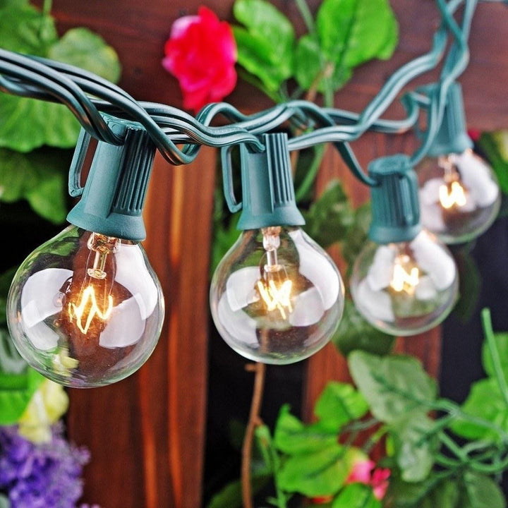 Glass Bulb Garden Yard Fence Warm Goble Lamp Holiday Lights String Indoor Outdoor Decoration 220V Image 3