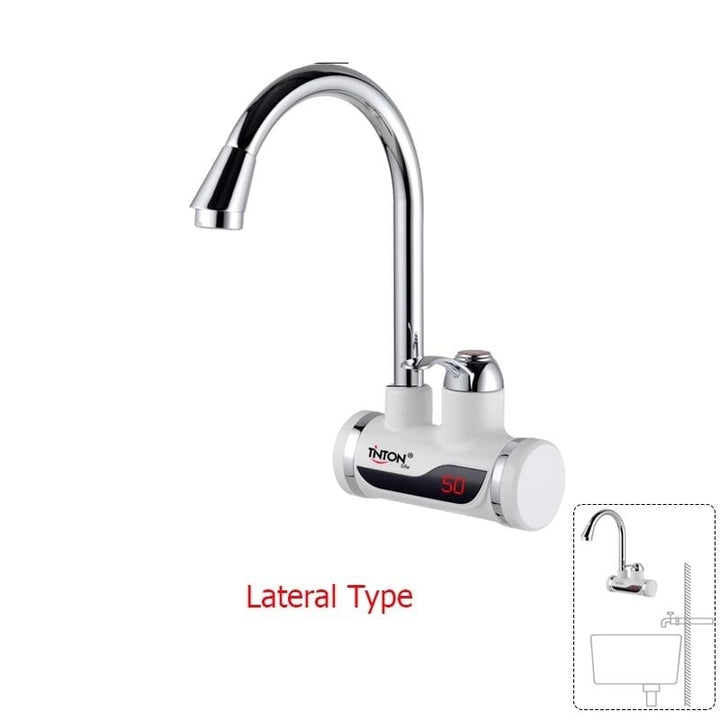 Instant Tankless Electric Water Heater Kitchen Heating Tap Faucet with LED 220V Image 3