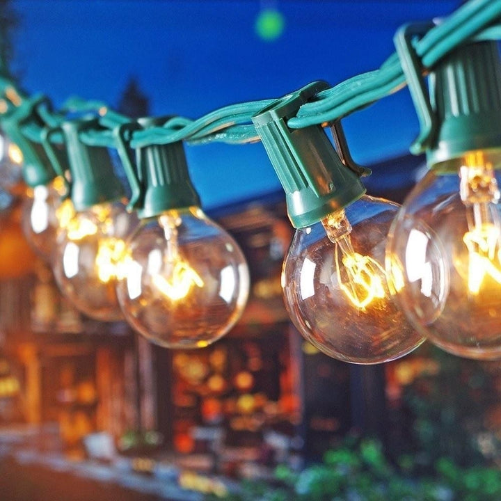 Glass Bulb Garden Yard Fence Warm Goble Lamp Holiday Lights String Indoor Outdoor Decoration 220V Image 11