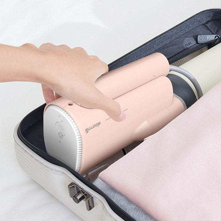 Handhold Portable Pink Steam Iron Household Mini Ironing Bag Package 220V Image 5