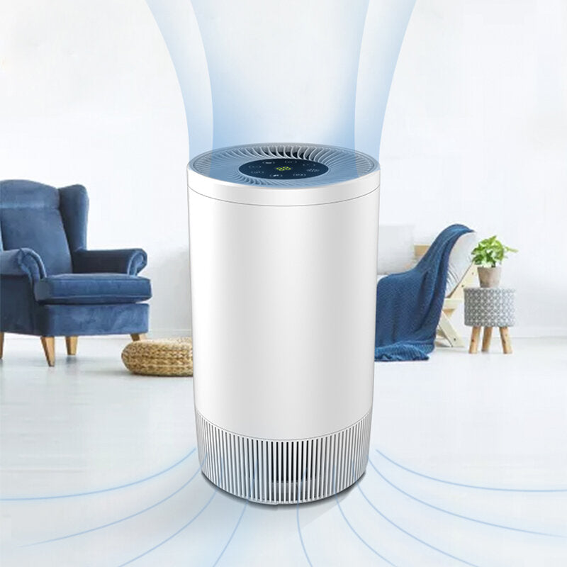 Negative Ion Air Purifier Timing Function 160m,h Particulates CADR Removal of PM2.5 Formaldehyde Low Noise for Home Image 2