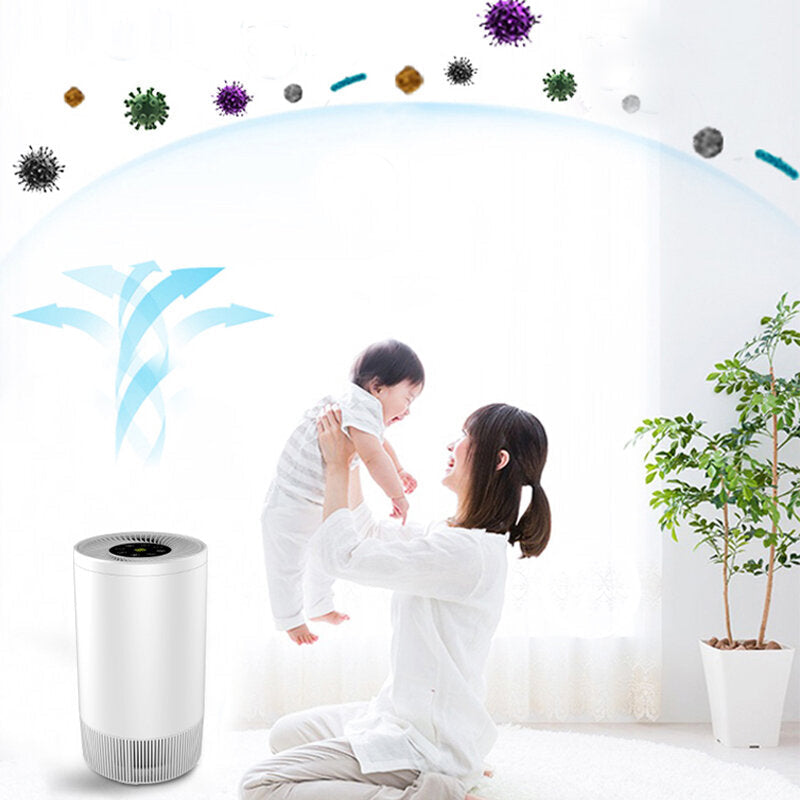 Negative Ion Air Purifier Timing Function 160m,h Particulates CADR Removal of PM2.5 Formaldehyde Low Noise for Home Image 4