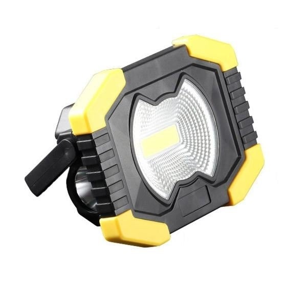 Portable IP65 Waterproof 50W LED COB Floodlight support Solar USB Rechargeable 220V Image 1