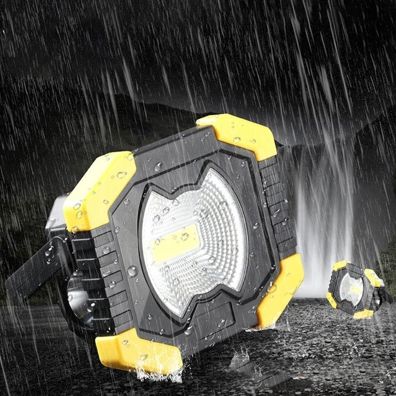 Portable IP65 Waterproof 50W LED COB Floodlight support Solar USB Rechargeable 220V Image 3