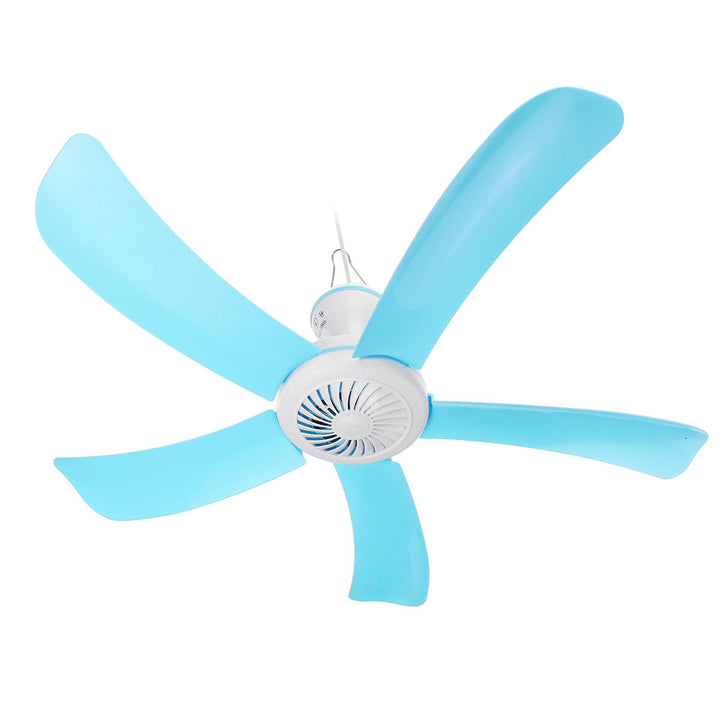 Portable 5 Blades Mini Ceiling Fan W, Remote Control Hanging Summer Cooler Gift Dia. 71cm 220V Image 2