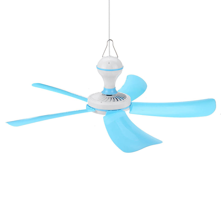 Portable 5 Blades Mini Ceiling Fan W, Remote Control Hanging Summer Cooler Gift Dia. 71cm 220V Image 3