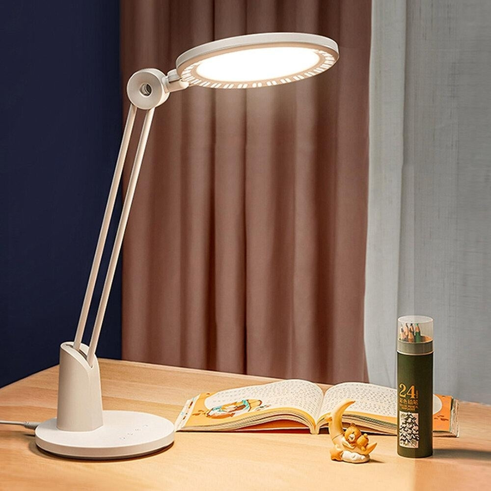 Reduce Ghosting Desk Lamp Touch Control 3800K Color Temperature High Color Rendering Less Blue Light Hazard Delayed Image 3