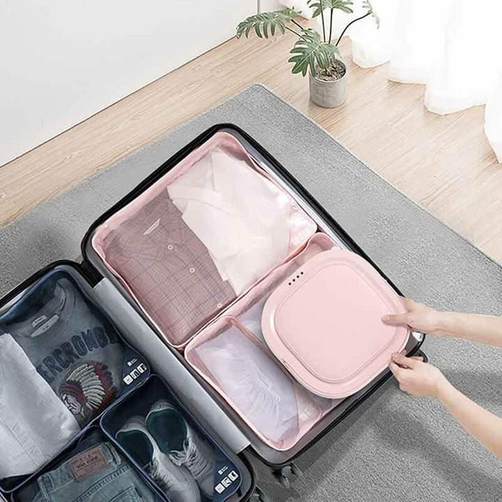 Portable Mini Clothes Washing Machine Compact Foldable Underwear Washer for Travel Home Camping Apartments Dorms RV Image 6