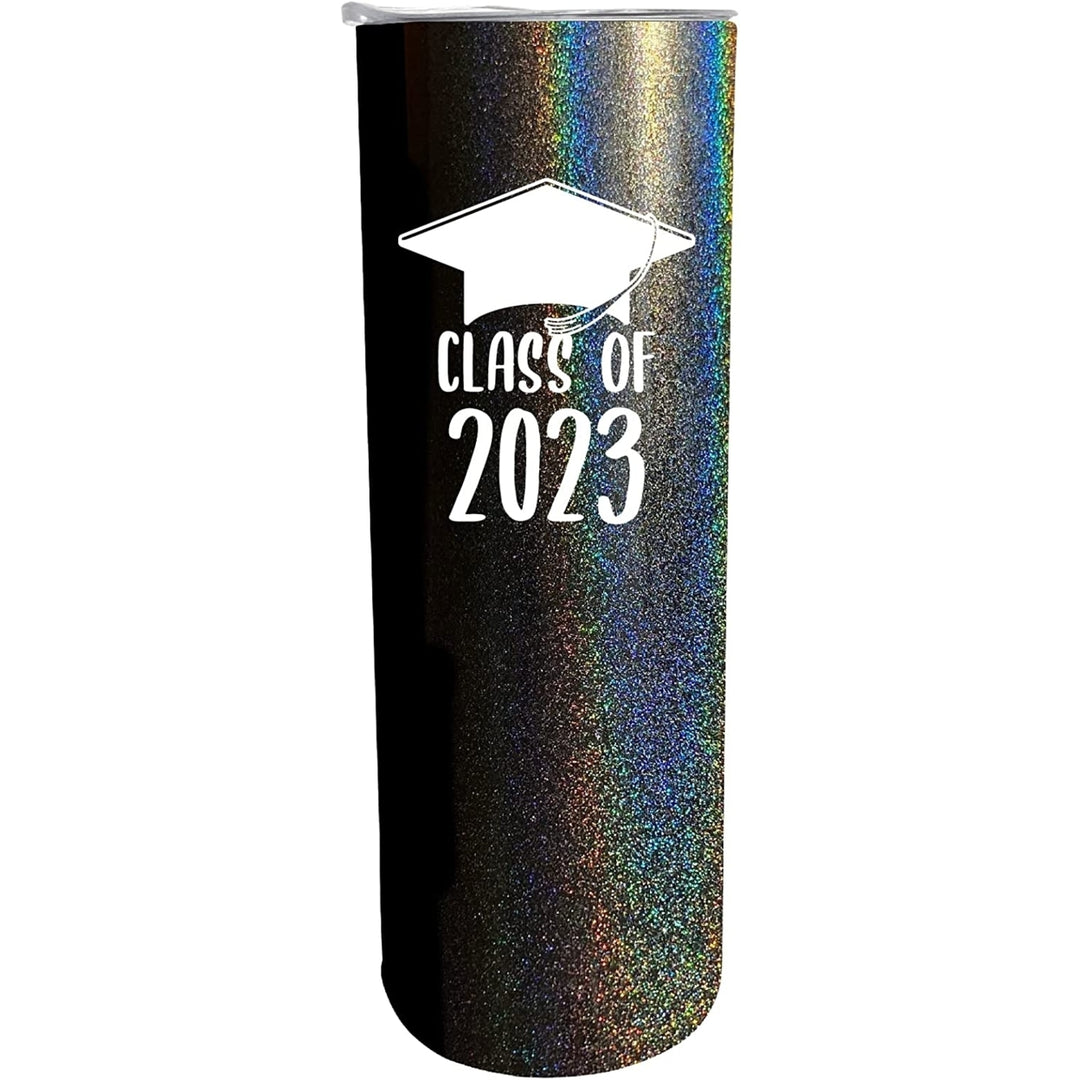 R and R Imports Class of 2023 Grad Graduation 20 oz Insulated Stainless Steel Skinny Tumbler Image 3