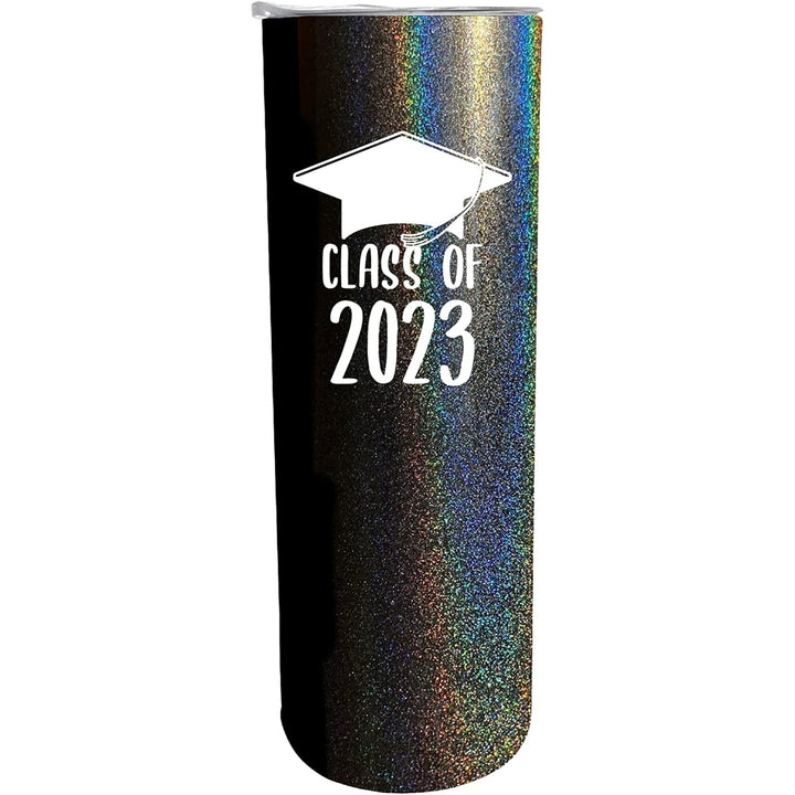 R and R Imports Class of 2023 Grad Graduation 20 oz Insulated Stainless Steel Skinny Tumbler Image 3