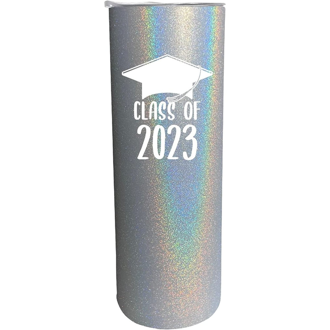 R and R Imports Class of 2023 Grad Graduation 20 oz Insulated Stainless Steel Skinny Tumbler Image 1