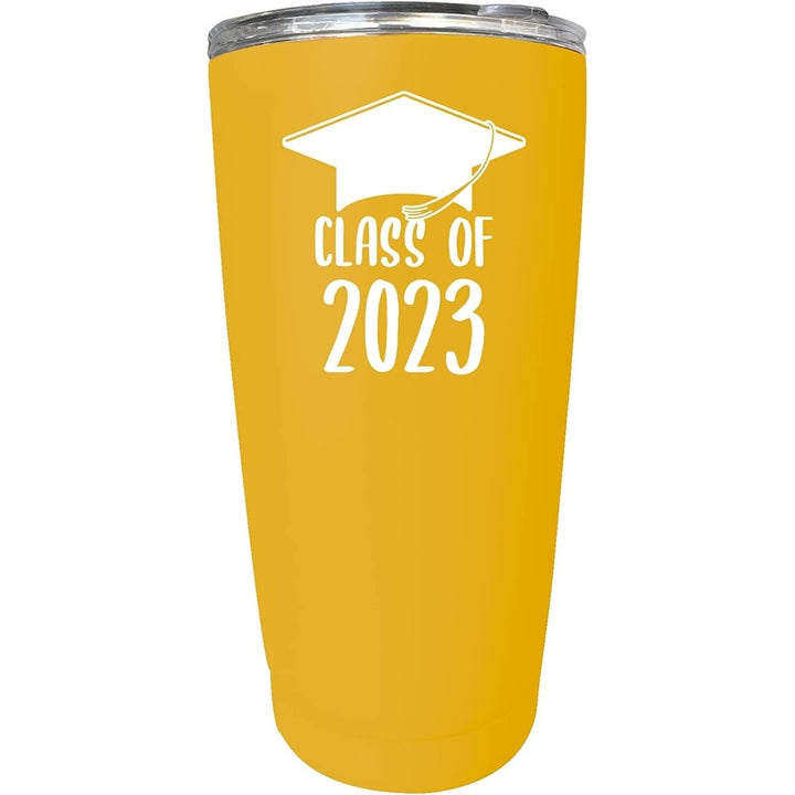 R and R Imports Class of 2023 Graduation Senior Grad 16 oz Stainless Steel Insulated Tumbler Image 1