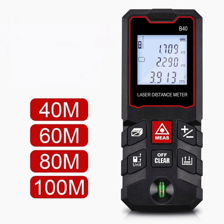 Digital Laser Distance Measure with M,in,Ft Switching LED And Pythagorean Mode Image 7