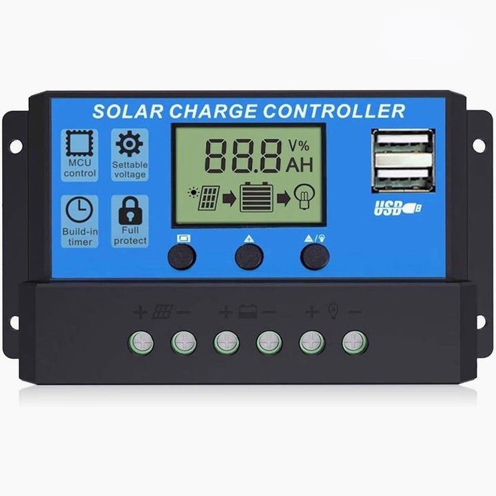 Multi-Function Adjustable LCD Display Solar Panel Charger Controller 12V,24V Image 7