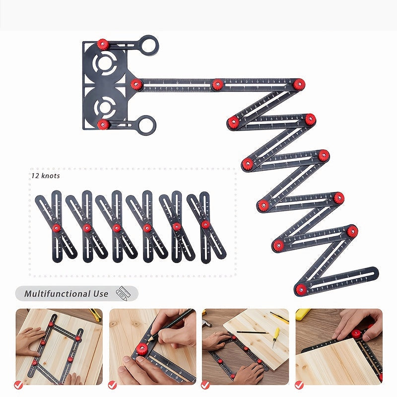 Universal Aluminum Alloy Multi Angle Measuring Ruler Image 3