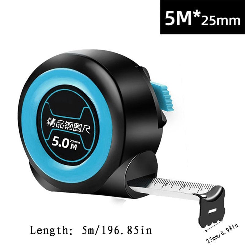 Steel Tape Measure Thickened Self-Locking Rubber for Woodworking Tool Ruler Image 9