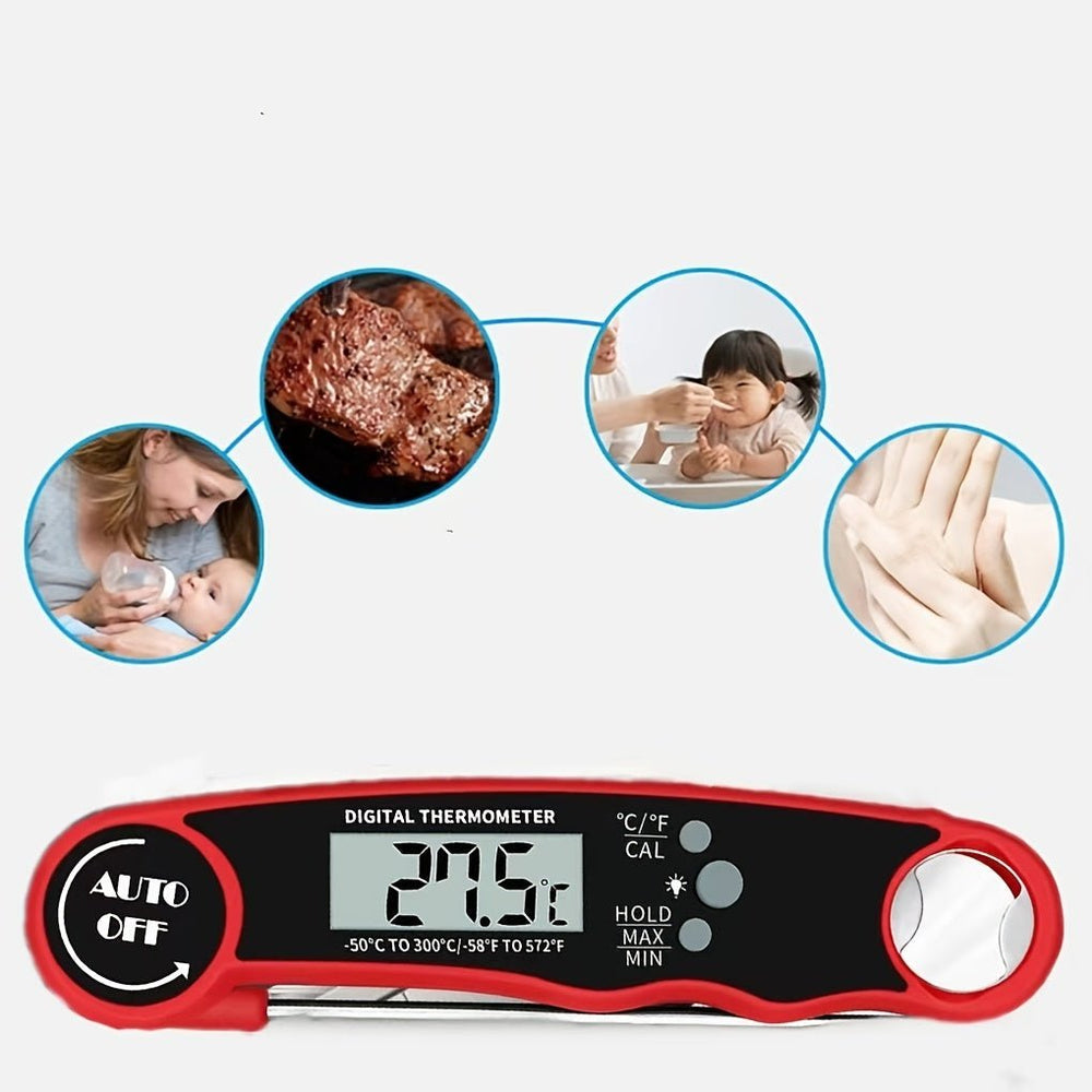 Waterproof Digital Instant Read Food Thermometer For BBQ Kitchen Cooking Baking Image 2