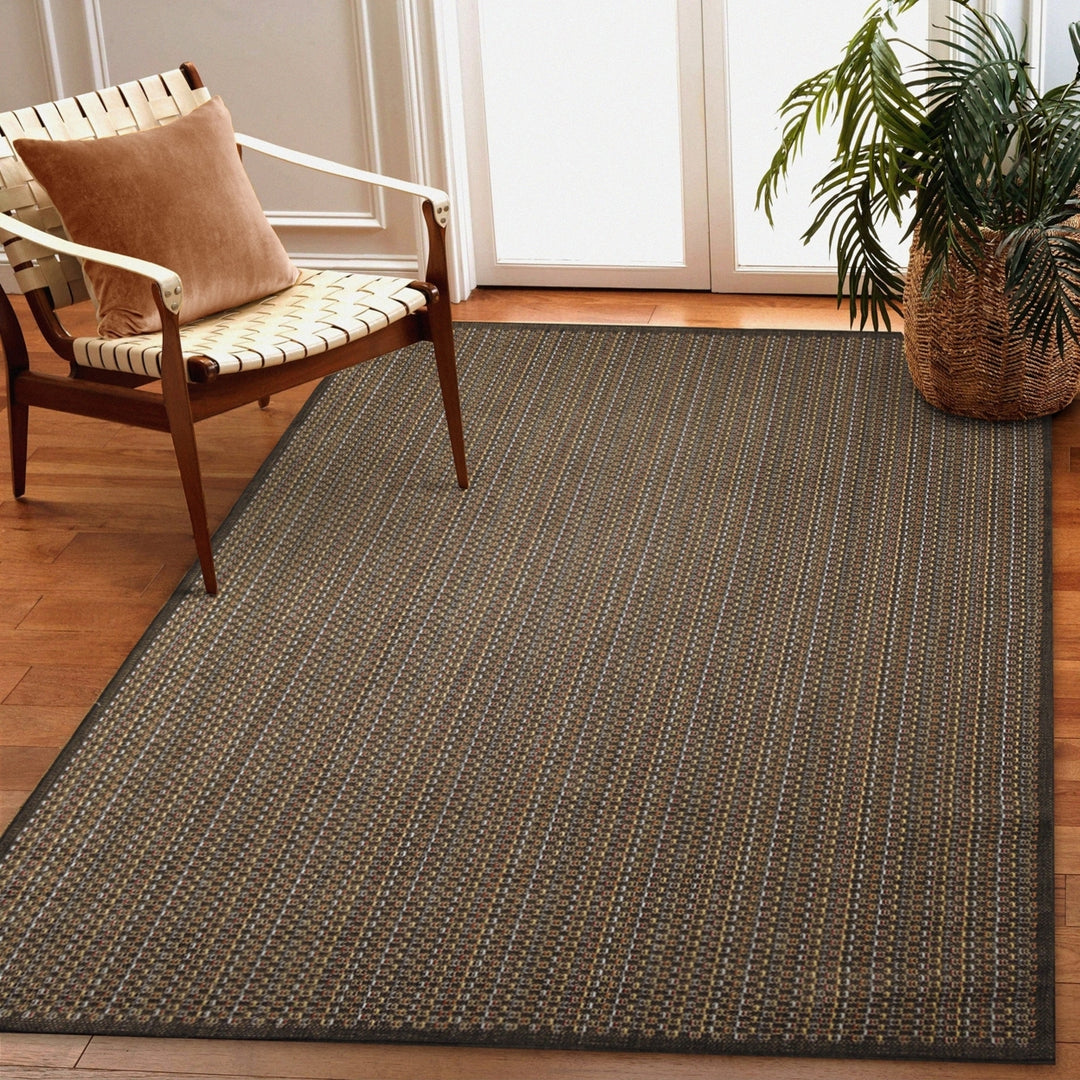 Liora Manne Avena Area Rug Midnight Indoor Outdoor 5x7 Power Loomed Durable Image 1