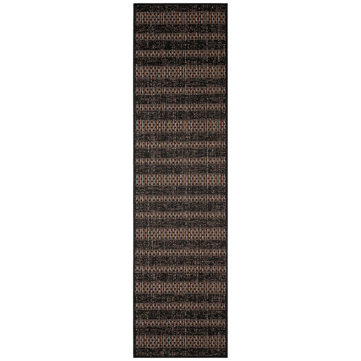 Liora Manne Avena Panel Stripe Indoor Outdoor Area Rug Midnight Image 4