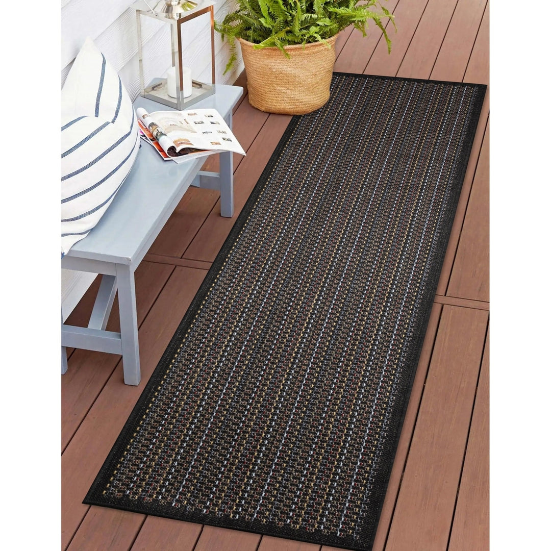 Liora Manne Avena Area Rug Midnight Indoor Outdoor 5x7 Power Loomed Durable Image 5