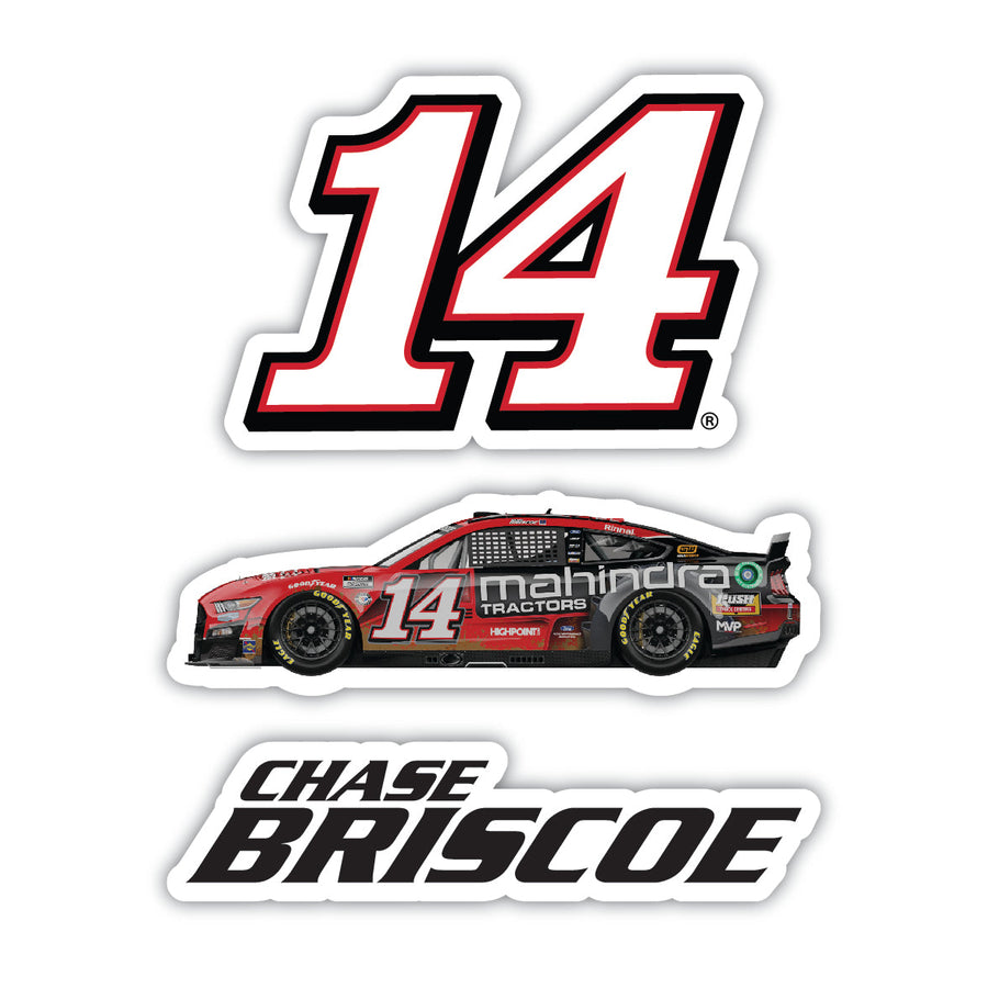 14 Chase Briscoe 3 Pack Laser Cut Decal Image 1