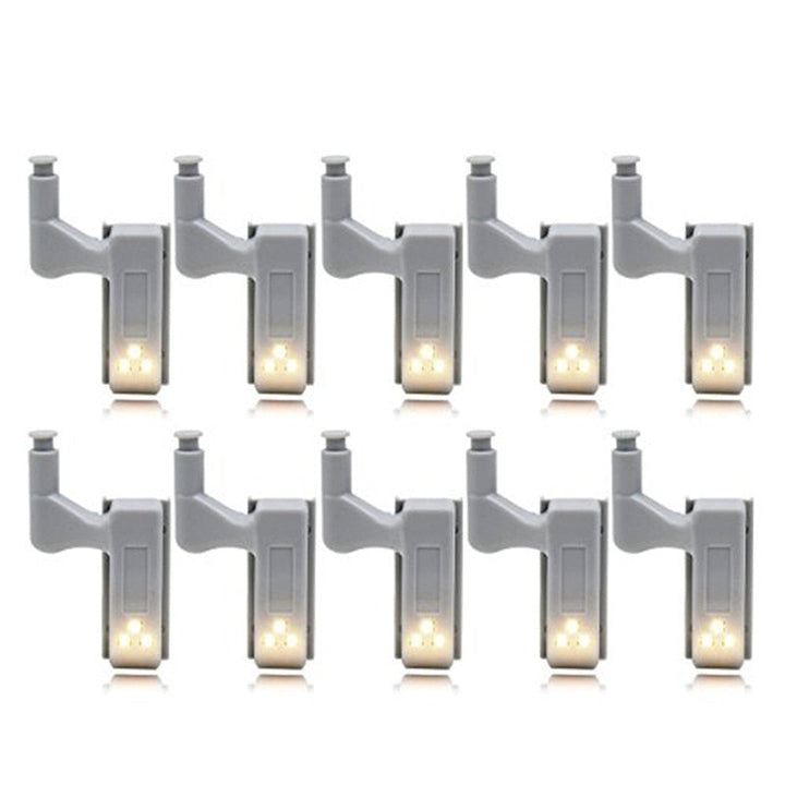 10Pcs LED Smart Touch Induction Cabinet Light Cupboard Inner Hinge Lamp Sensor Night for Closet Wardrobe Image 7