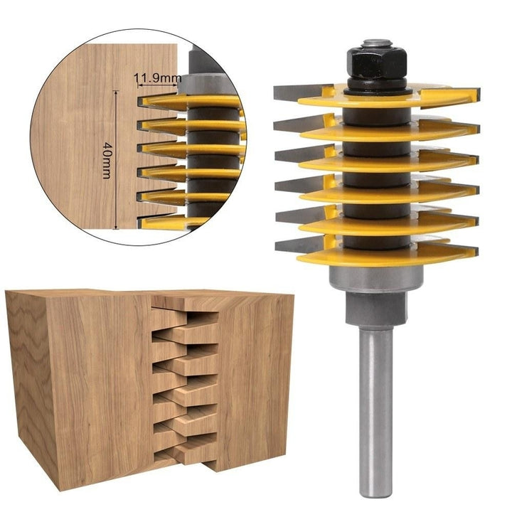 Finger Joint Router Bit Tenon Cutter Industrial Grade for Wood Tool 8mm and 1,2 Shank Optional Image 2