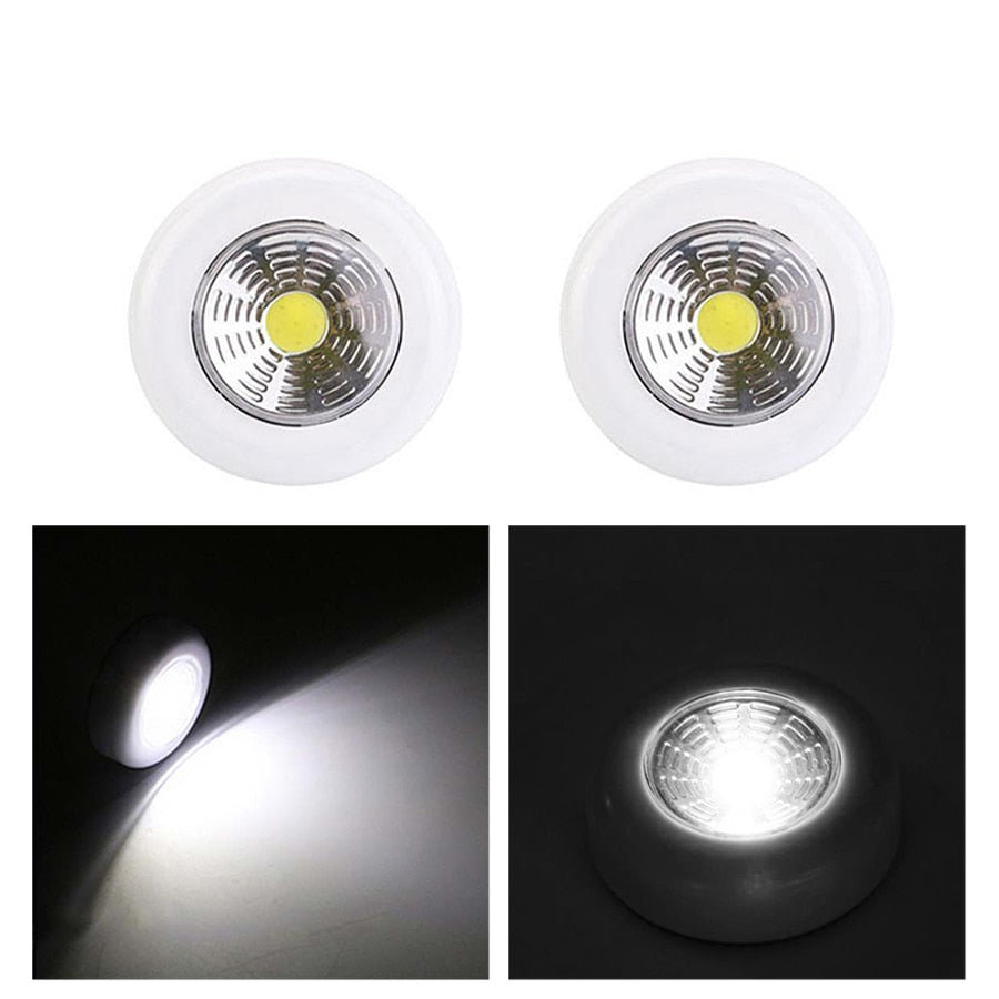 Super Bright COB Under Cabinet Light Wireless LED Closet Night Lamp Battery Powered Wardrobe Cupboard For Bedside Image 2