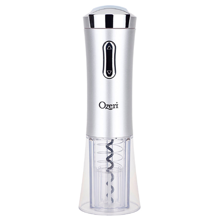 Ozeri Nouveaux Electric Wine Opener Cordless Foil Cutter Fast Rechargeable 40 Bottles Image 1