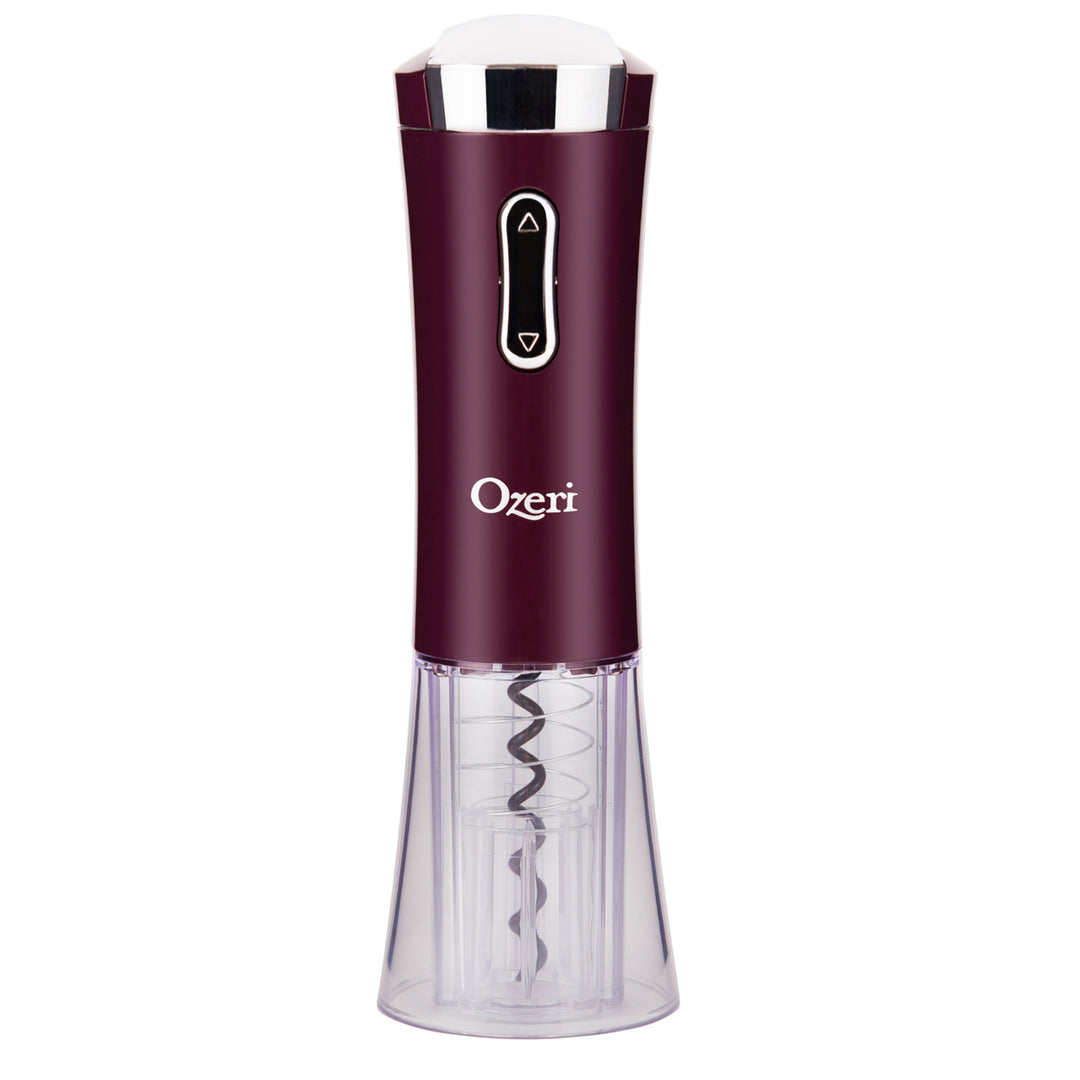 Ozeri Nouveaux Electric Wine Opener Cordless Foil Cutter Fast Rechargeable 40 Bottles Image 4